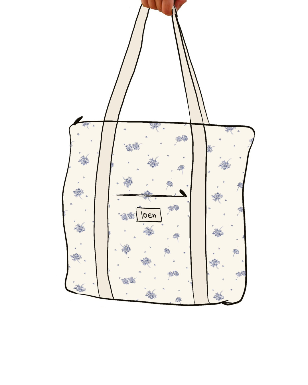 PREVENTA Bolso Esencial – Agapanto Azul