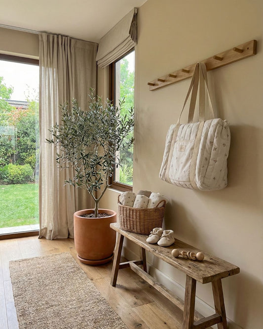 Bolso Esencial – Peonias Beige