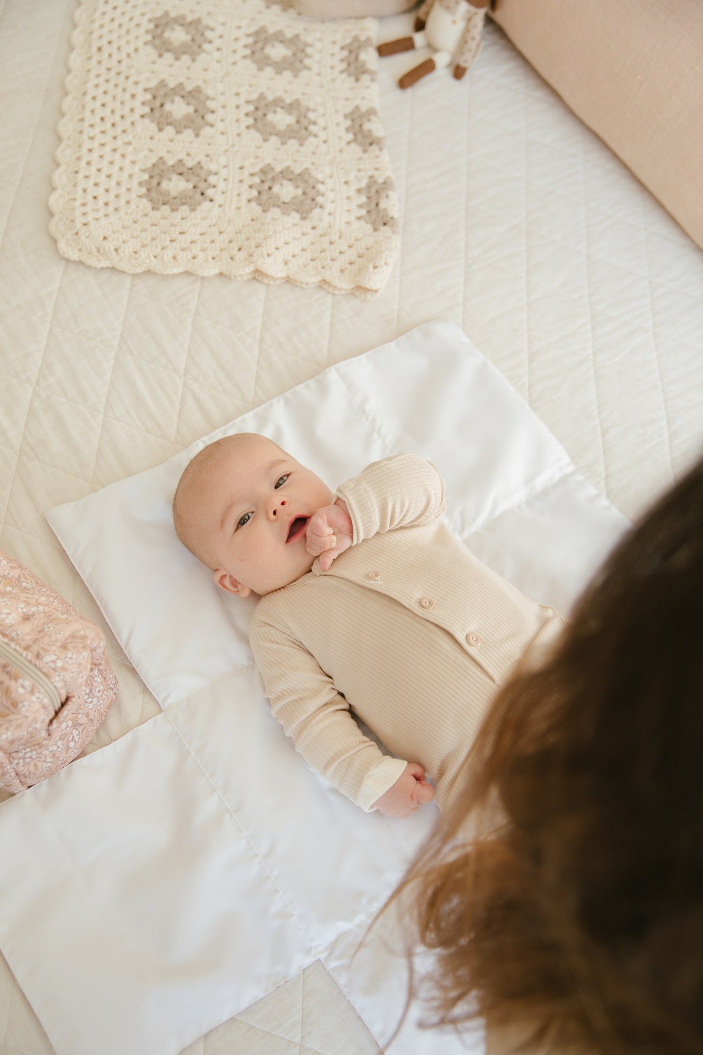 Mudador Portátil – Vichy Golondrina Beige