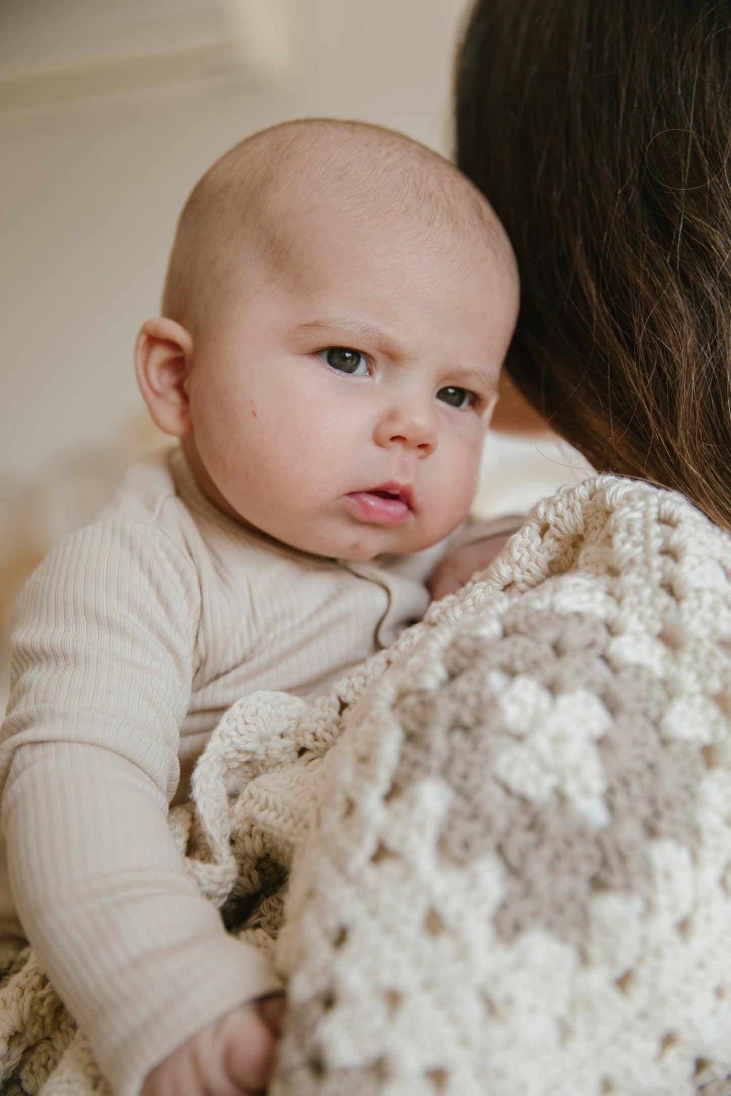Manta de Crochet – Pima Beige