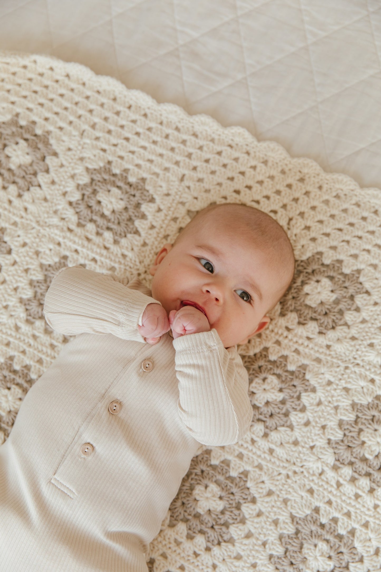 Manta de Crochet – Pima Beige