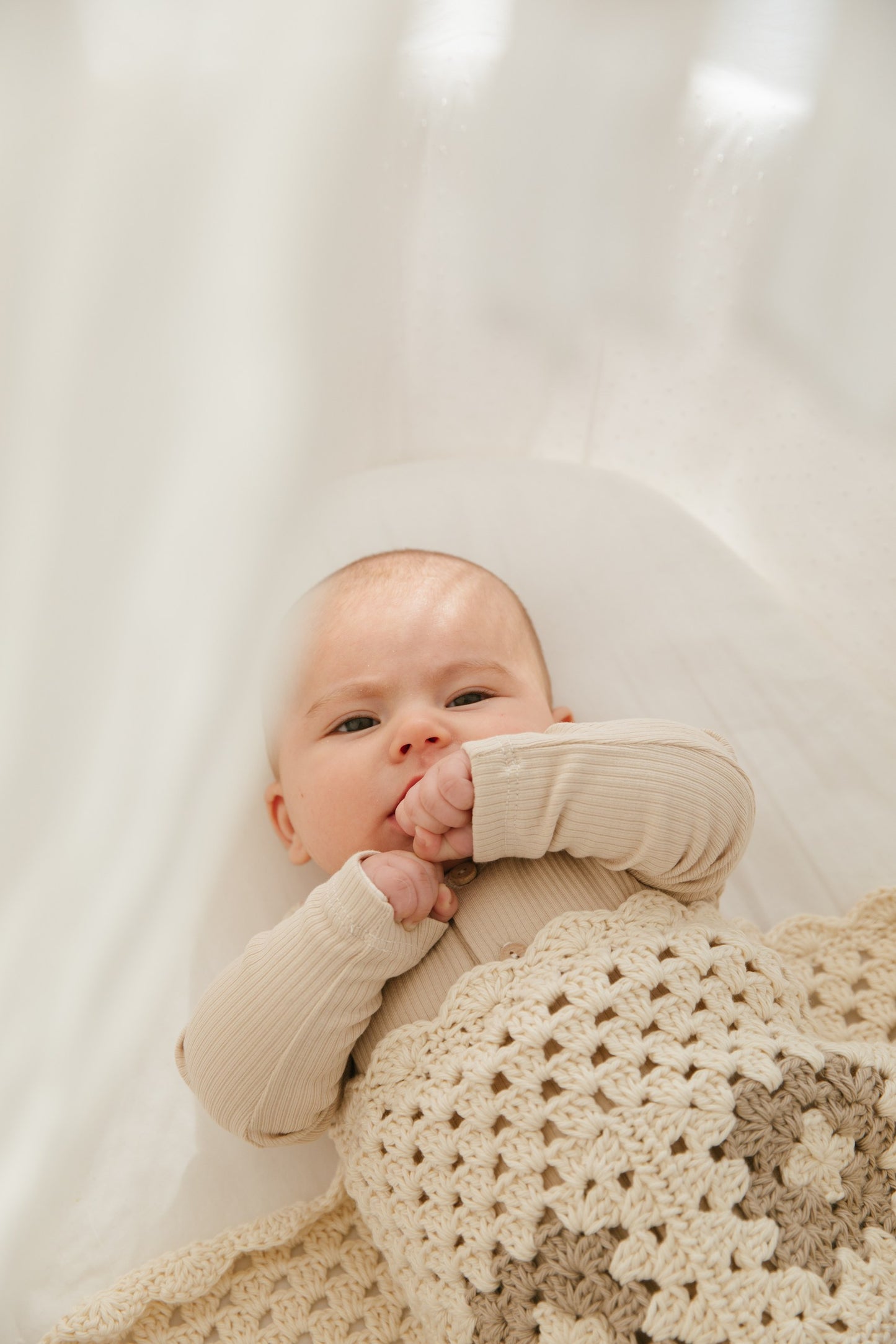 Manta de Crochet – Pima Beige