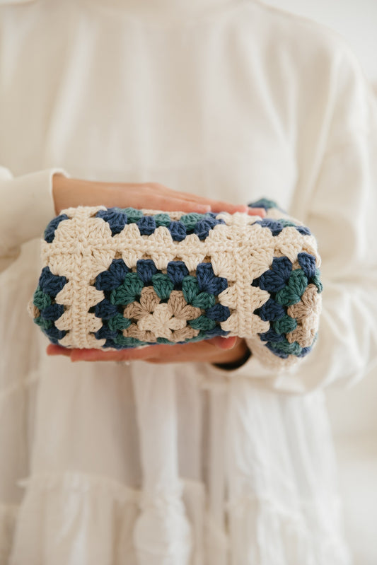 Manta de Crochet – Pima Azul