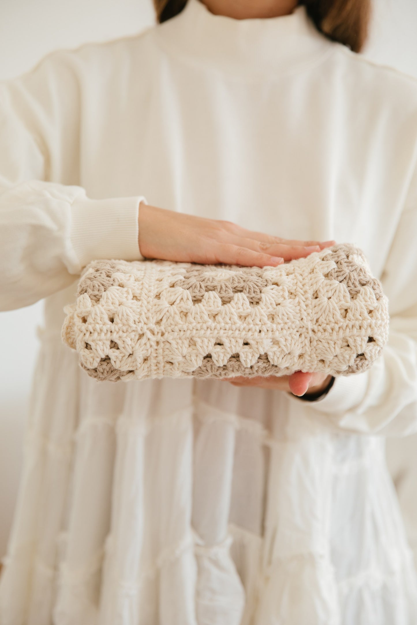 Manta de Crochet – Pima Beige