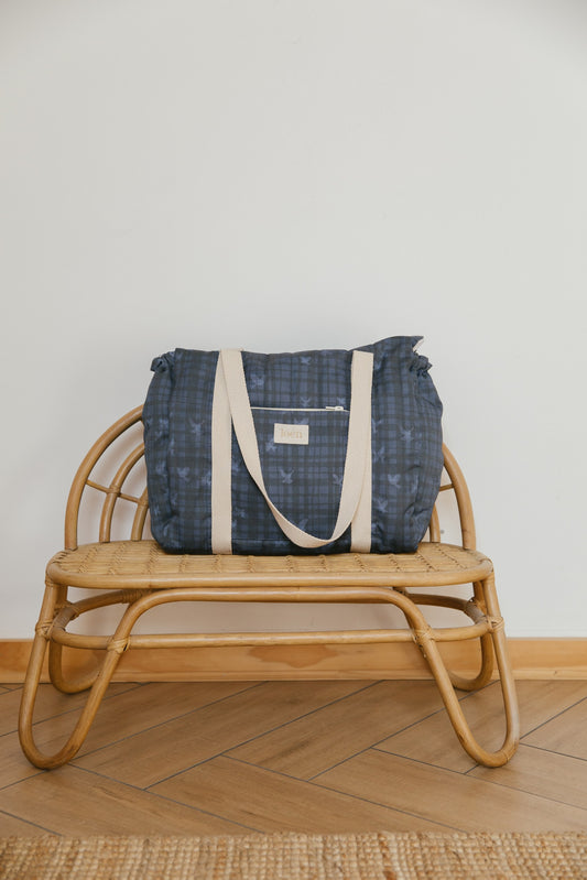 Bolso Esencial – Vichy Golondrina Azul Noche