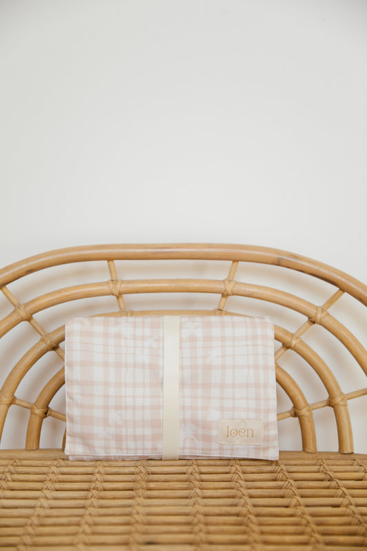 Mudador Portátil – Vichy Golondrina Beige