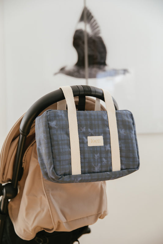 Bolsito de Paseo – Vichy Golondrina Azul Noche
