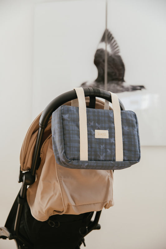 Bolsito de Paseo – Vichy Golondrina Azul Noche