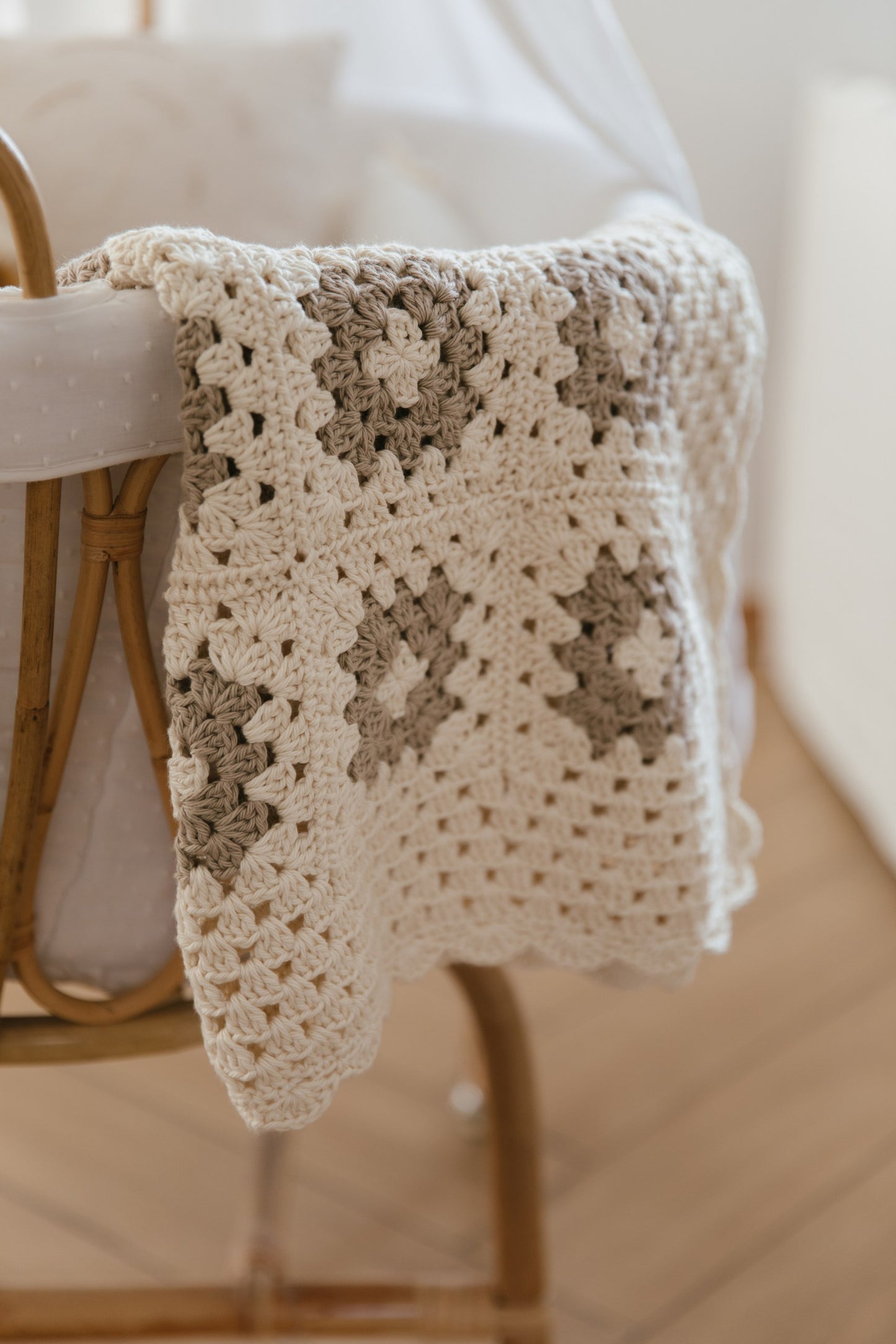 Manta de Crochet – Pima Beige