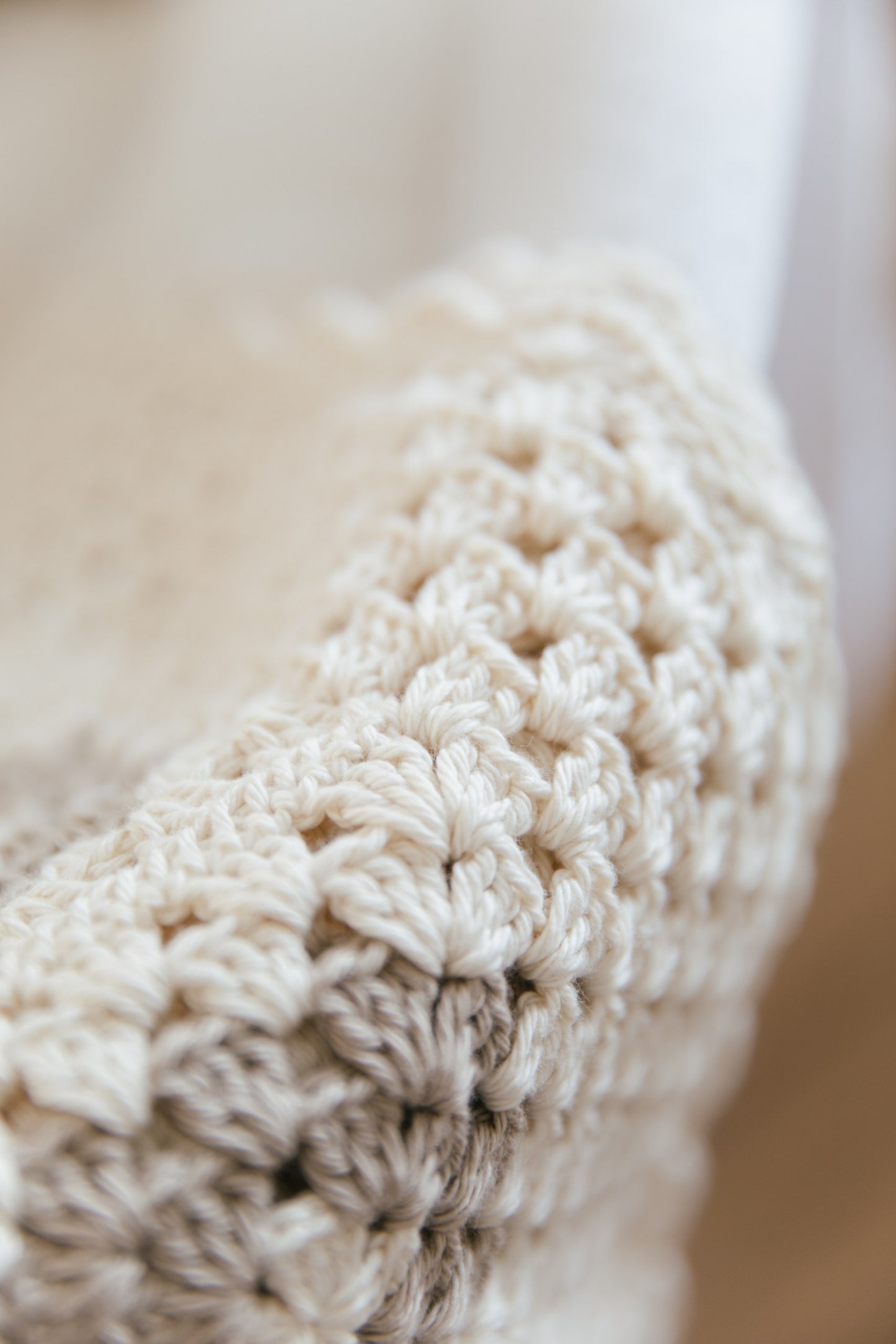 Manta de Crochet – Pima Beige