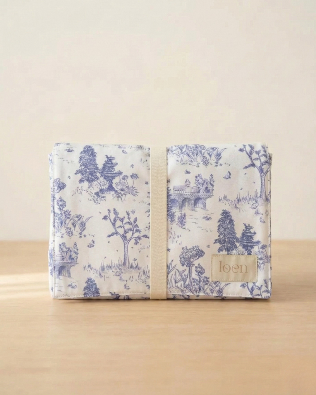 Mudador Portátil – Toile Azul