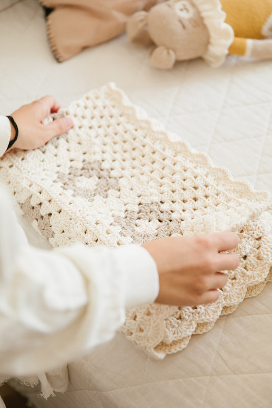 Manta de Crochet – Pima Beige