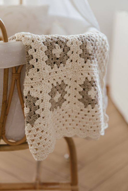 Manta de Crochet – Pima Beige