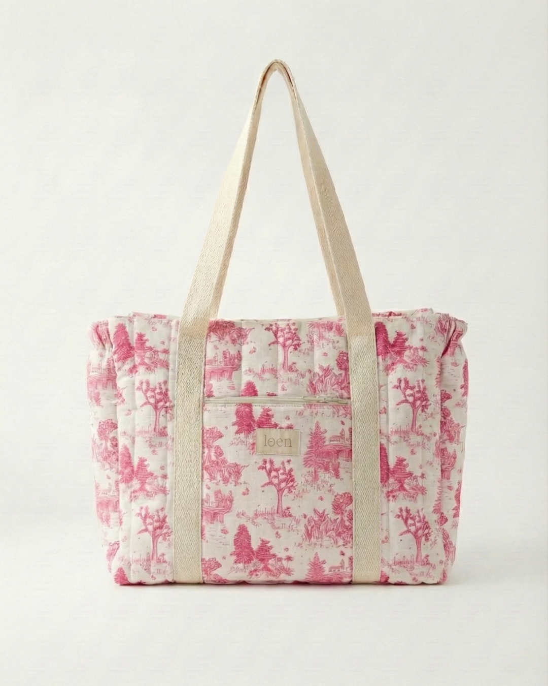 Bolso Esencial – Toile Rosa