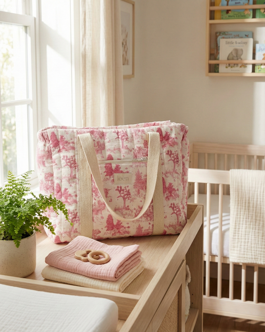 Bolso Esencial – Toile Rosa
