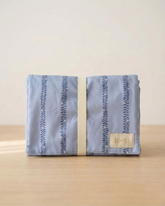 Mudador Portátil – Espigas Azul