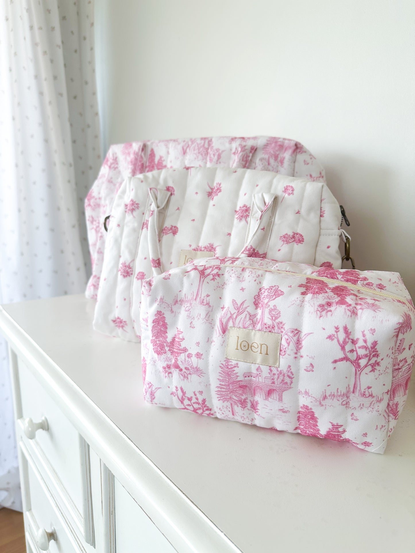 Neceser Esencial – Toile Rosa